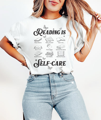 Reading is Self-Care Shirt, Book shirt, Book Lover Shirt, Reading Shirt Book Club shirt, women's reading shirt