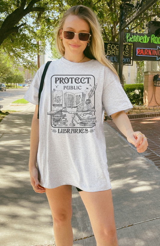 Protect Public Libraries Shirt - Library Lovers Unite - Bookworm Gift, Book Shirt, Book Lovers Shirt, Bookish Shirt, Book Merch