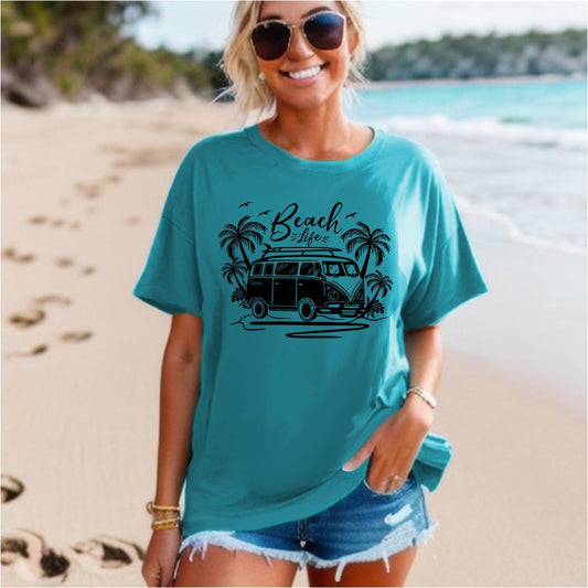 Beach Life T-Shirt- Fun Summer Top for Beach Days