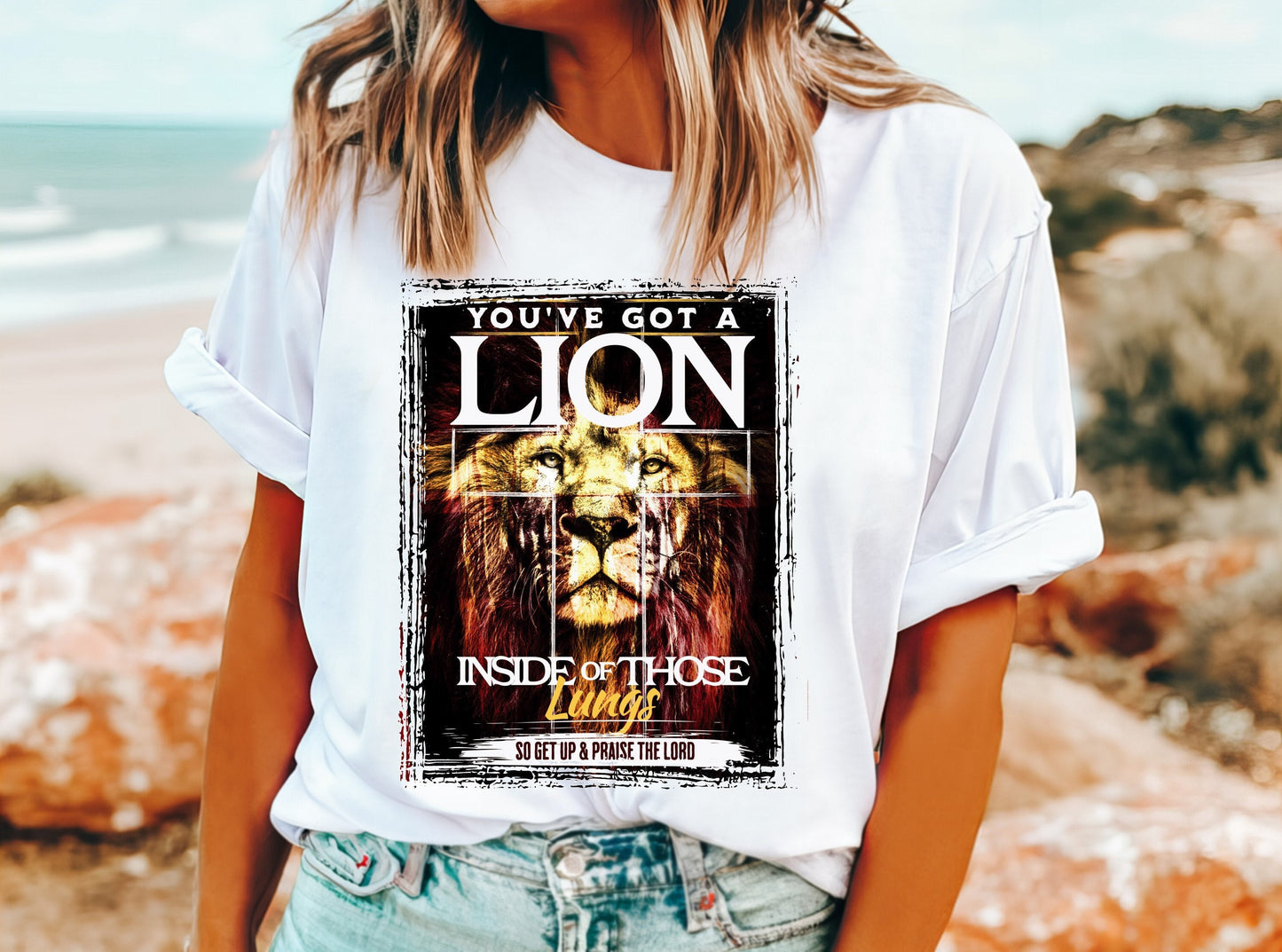 You've Got A Lion Inside Those Lungs Shirt, Christian Shirts, Religious Christian Shirts Bible Verse Shirt Boho Christian Shirt