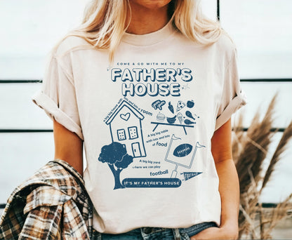 Come and Go with Me To My Father's House Christian Shirts, Religious Christian Shirts Bible Verse Shirt Boho Christian Shirt