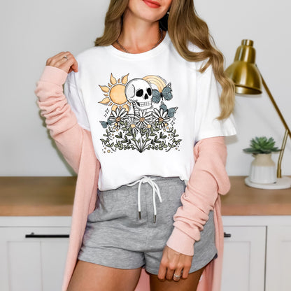 Skeleton Sunshine Halloween Shirt, Cute Halloween T-Shirt, Halloween Shirts, Spooky Season Shirt