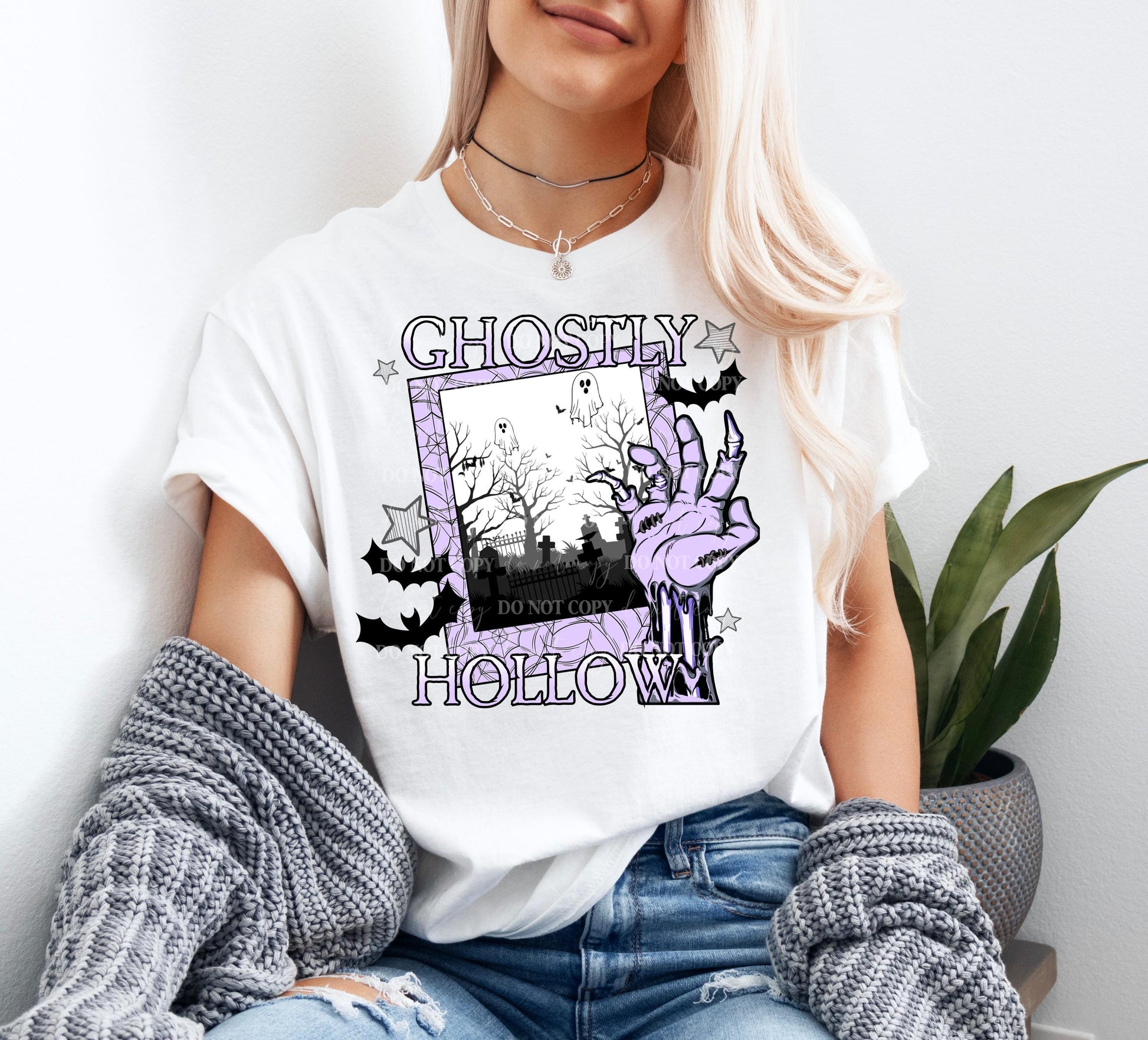 Ghostly Hollow Halloween Shirt, Cute Halloween T-Shirt, Halloween Shirts, Spooky Season Shirt