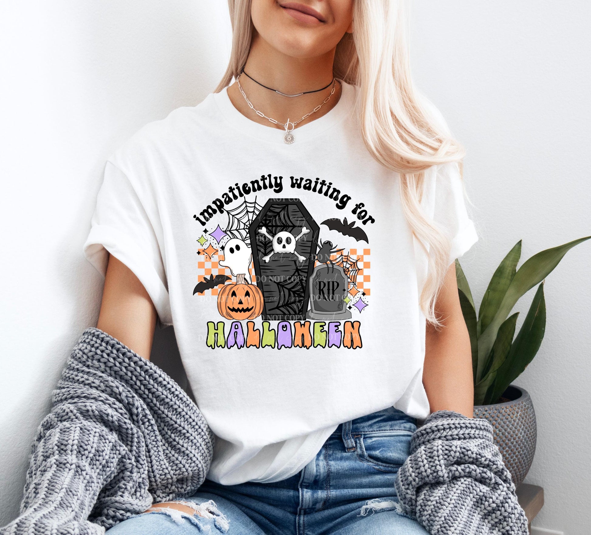 Impatiently Waiting for Halloween Shirt, Cute Halloween T-Shirt, Halloween Shirts, Spooky Season Shirt