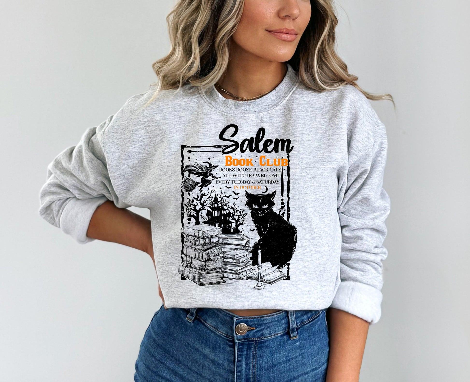 Salem Book Club Sweatshirt, Cute Halloween Sweatshirt, Halloween Shirts, Book Shirt Shirt, Trendy Halloween Sweatshirt