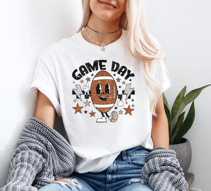 Game Day Football Shirt, Football Lover Shirt, Gift for Her, Retro Shirt, Graphic Shirt Sports Shirt, Cute Football Top