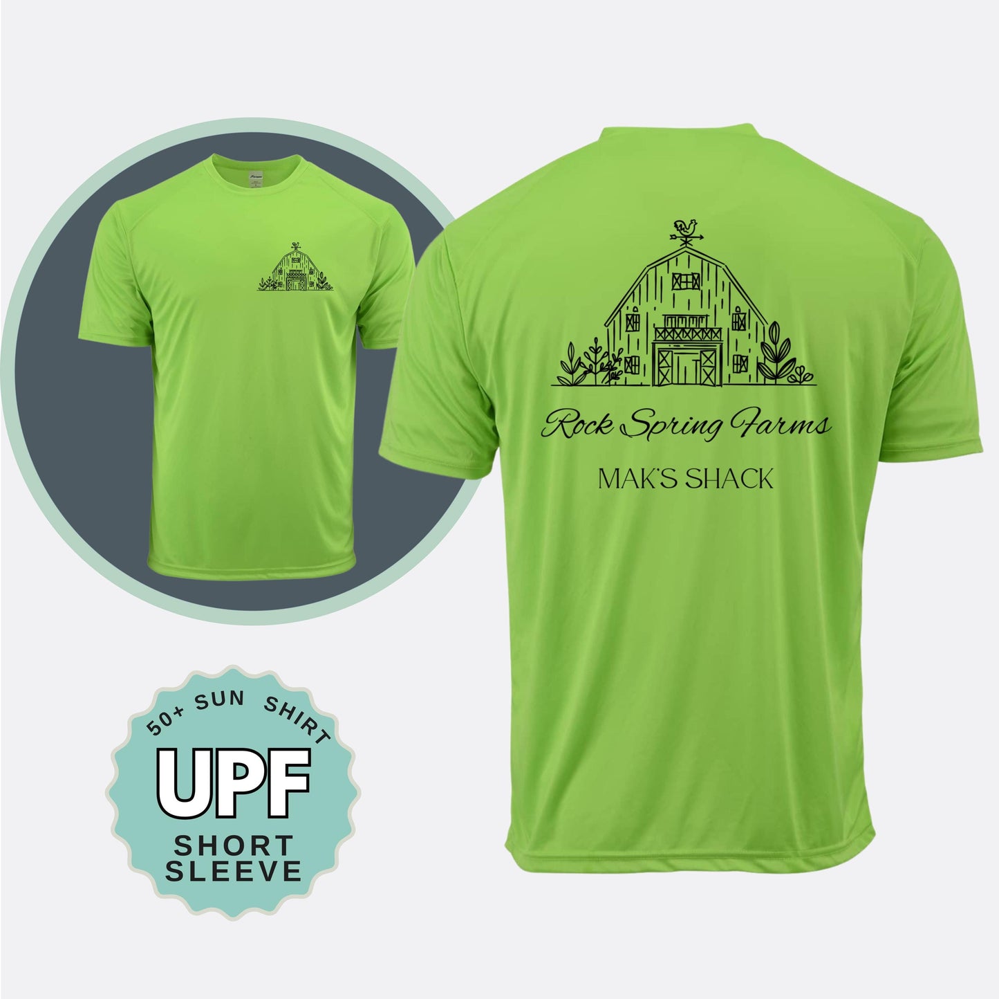 custom SHORT SLEEVE UPF 50+ t-shirt