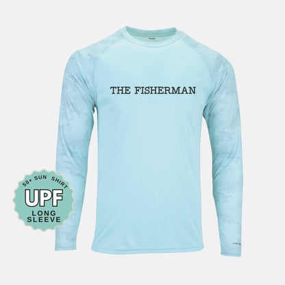 UPF 50+ Camo Fishing Shirt: Long Sleeve Moisture Wicking Sun Protection