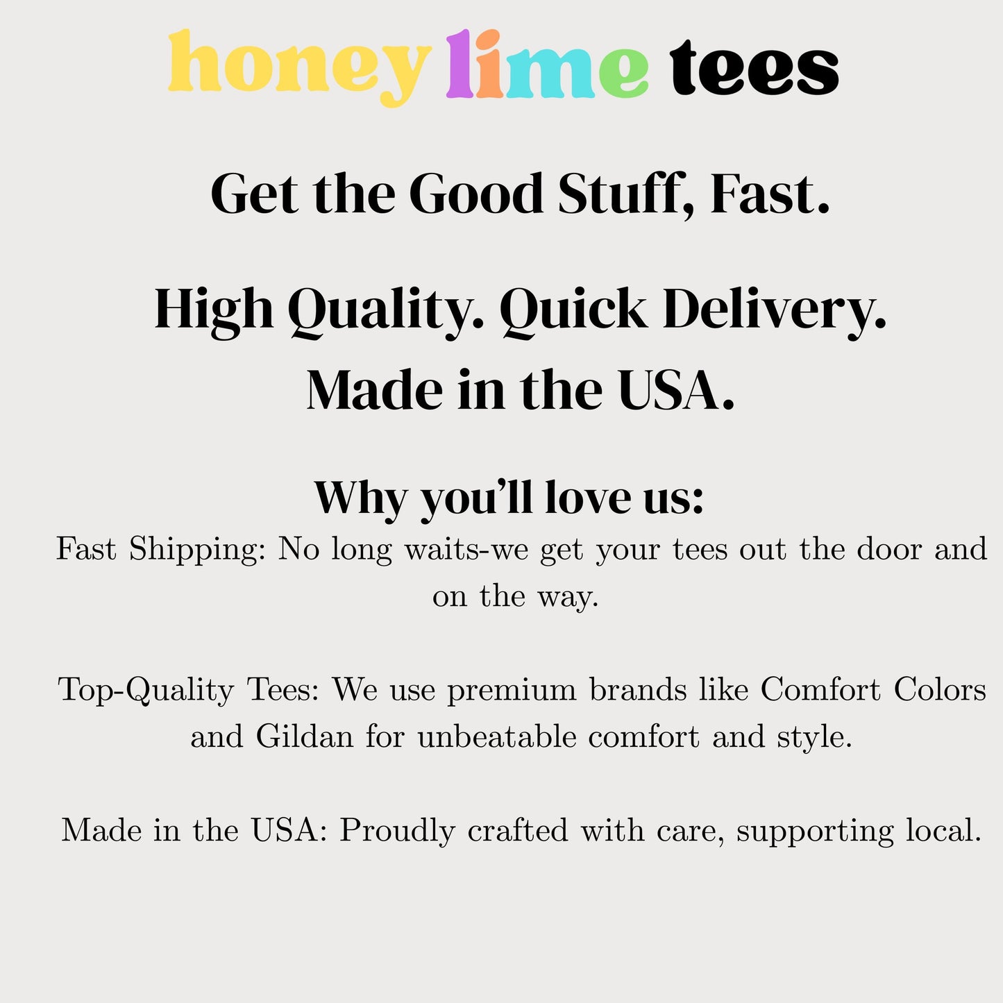 a white poster with the words honey lime tees on it