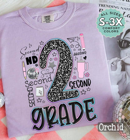 Second Grade Teacher Shirt: Comfort Colors Back To School Tee