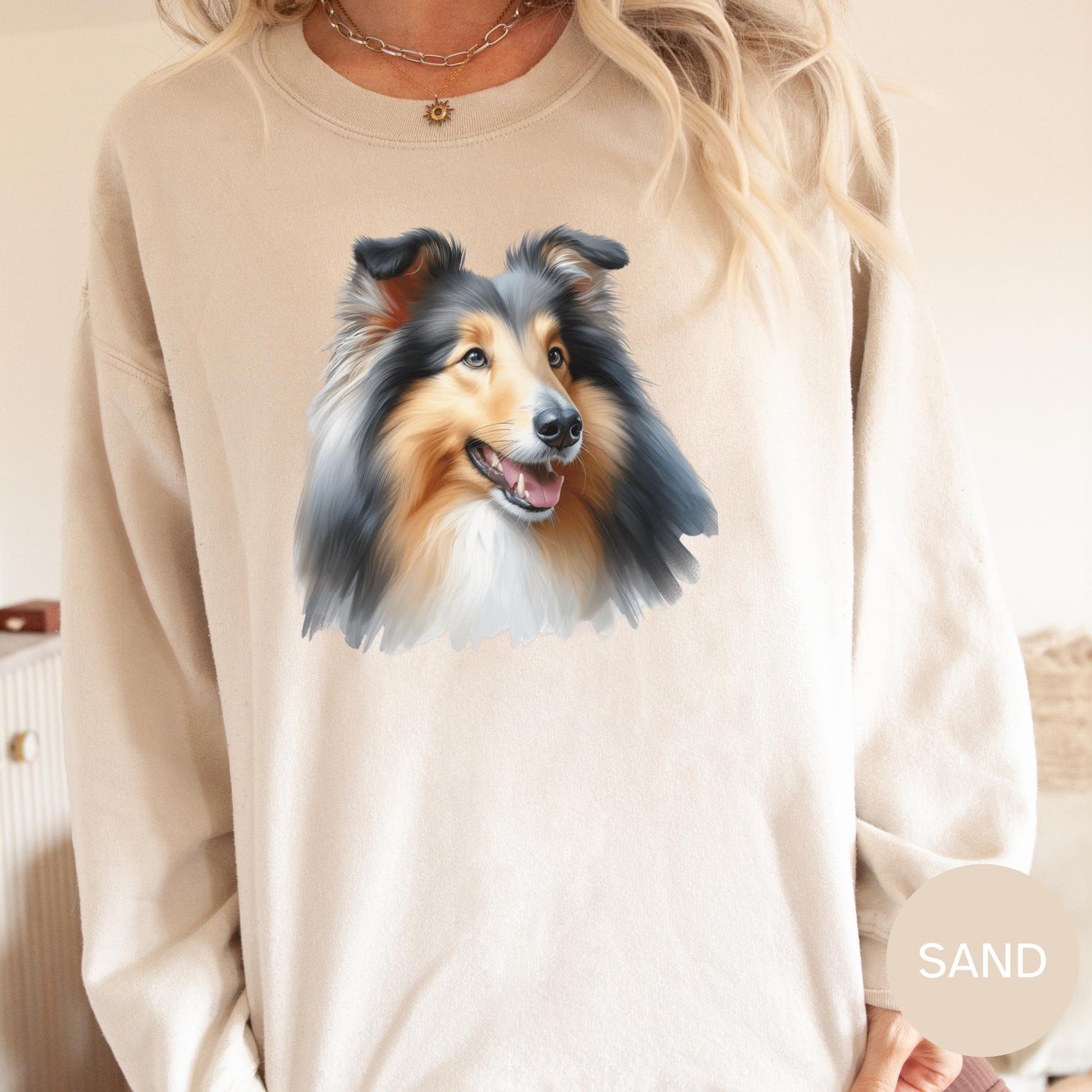 Rough Collie Dog Shirt, Cute Dog Tee, Dog Gift, Collie Sweatshirt, Dog Breed Shirt, Dog Lover Sweatshirt, dog mom gift sweatshirt, Dog Lover