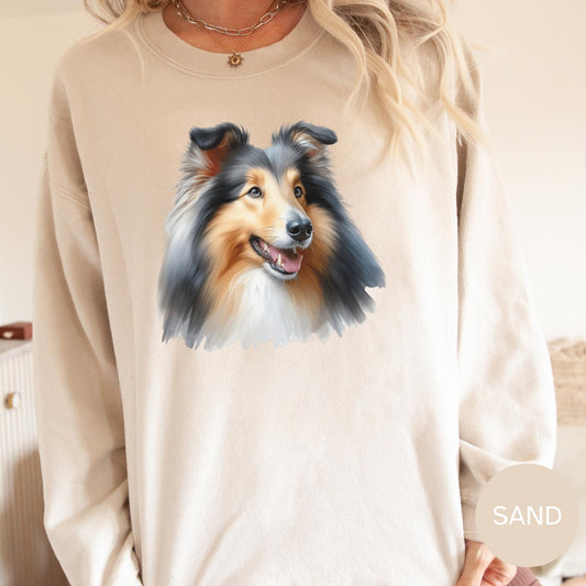 Rough Collie Dog Shirt, Cute Dog Tee, Dog Gift, Collie Sweatshirt, Dog Breed Shirt, Dog Lover Sweatshirt, dog mom gift sweatshirt, Dog Lover