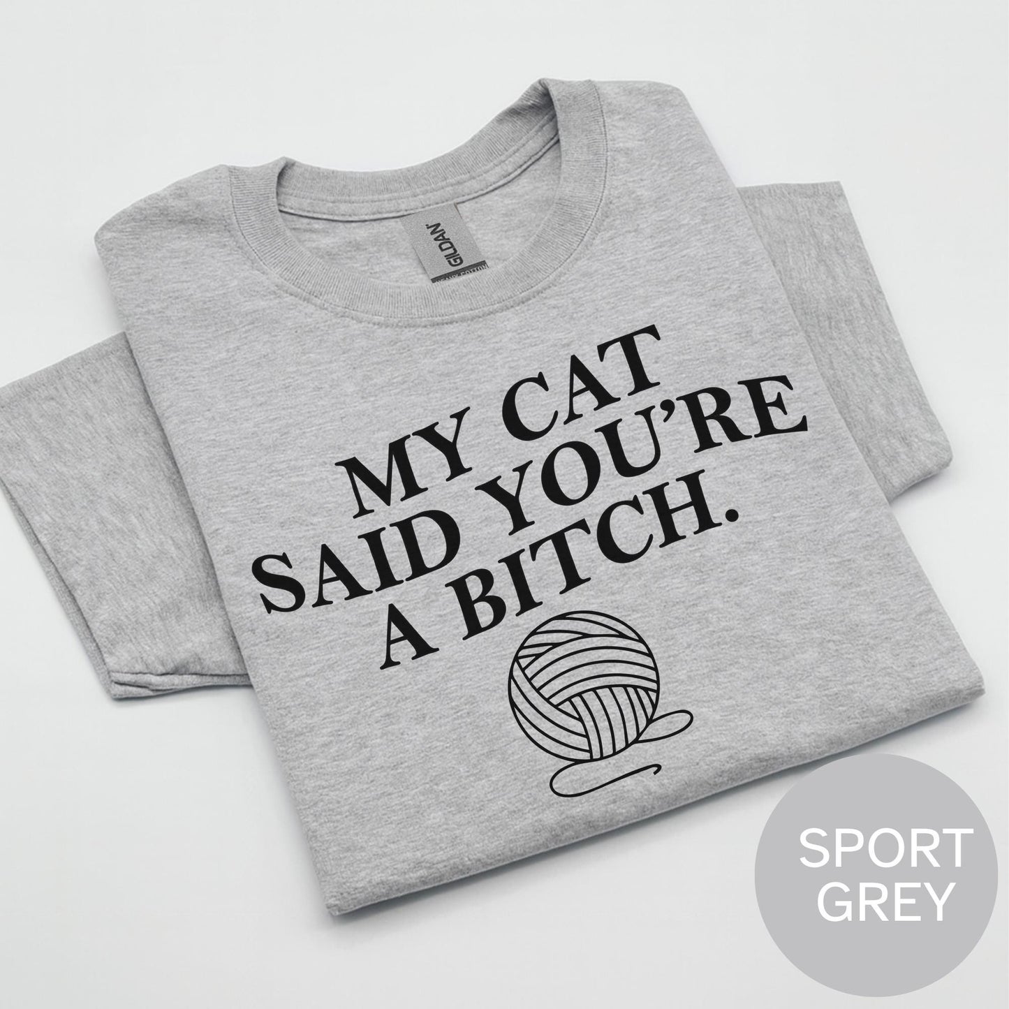 Funny Cat Graphic Tee, Sarcastic Cat Lover Shirt, Pet Humor Top