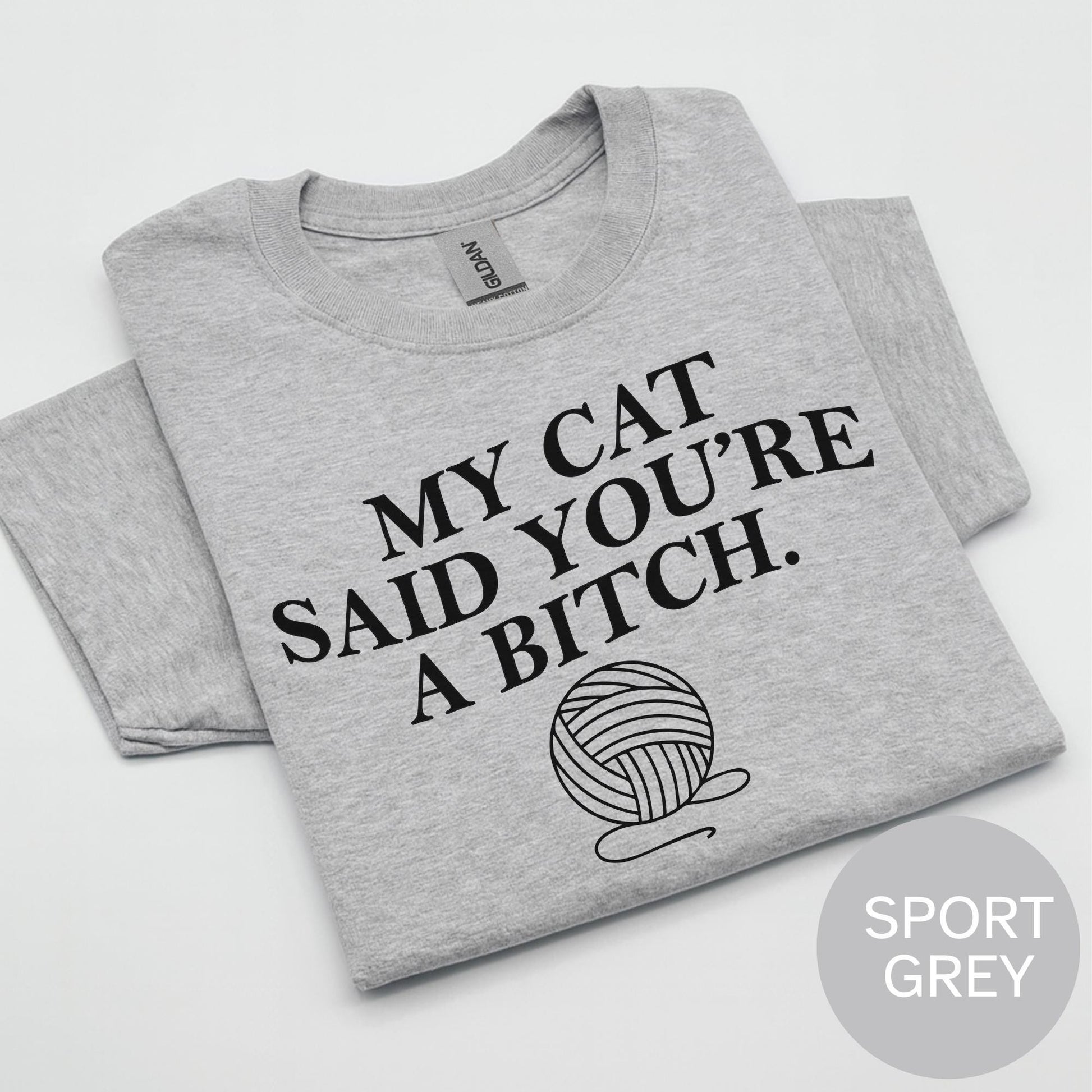 Funny Cat Graphic Tee, Sarcastic Cat Lover Shirt, Pet Humor Top