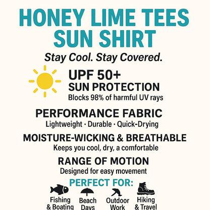 Honey Lime Tees Sun Shirt