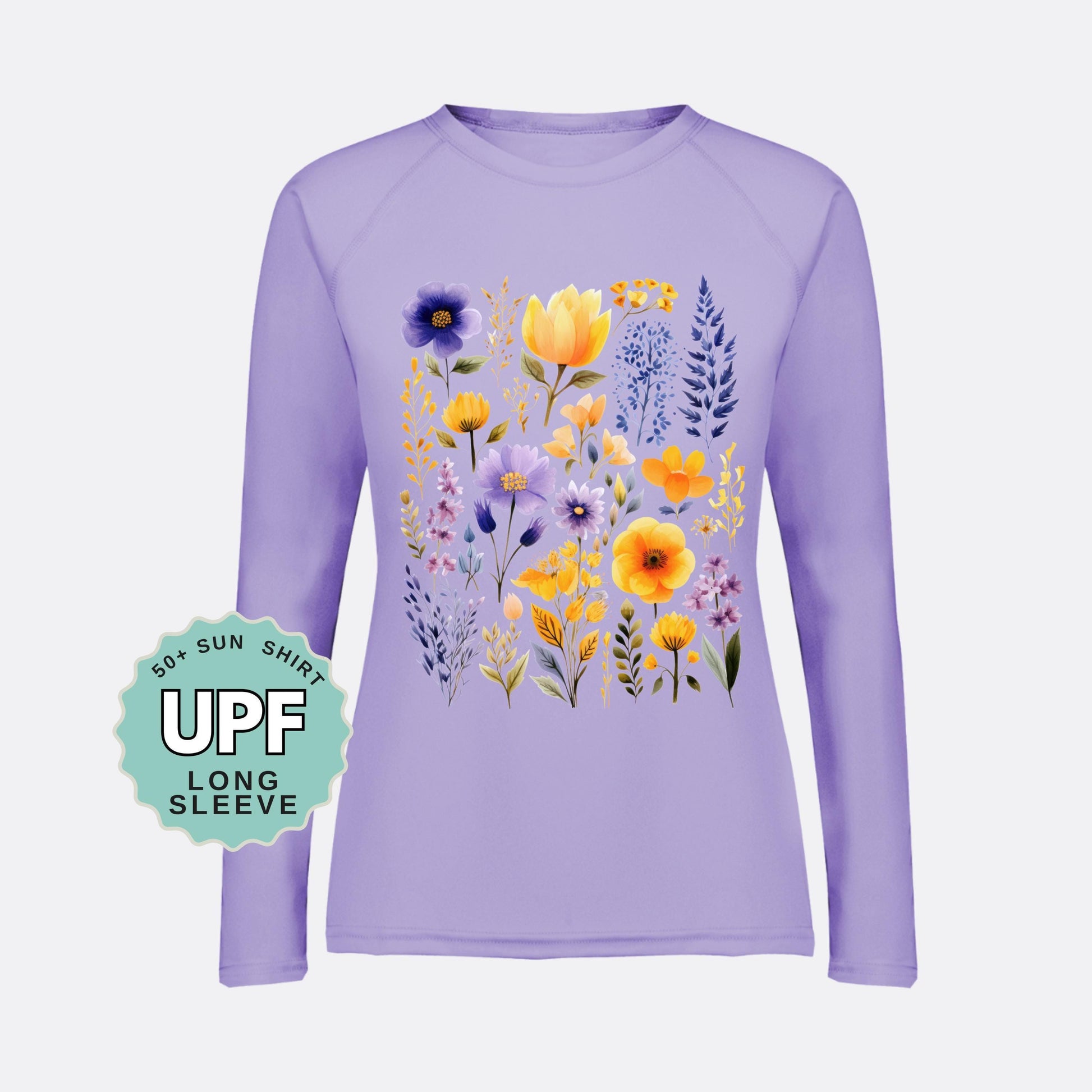 Wildflower UPF 50+ Sun Shirt: Womens Long Sleeve Hiking Shirt