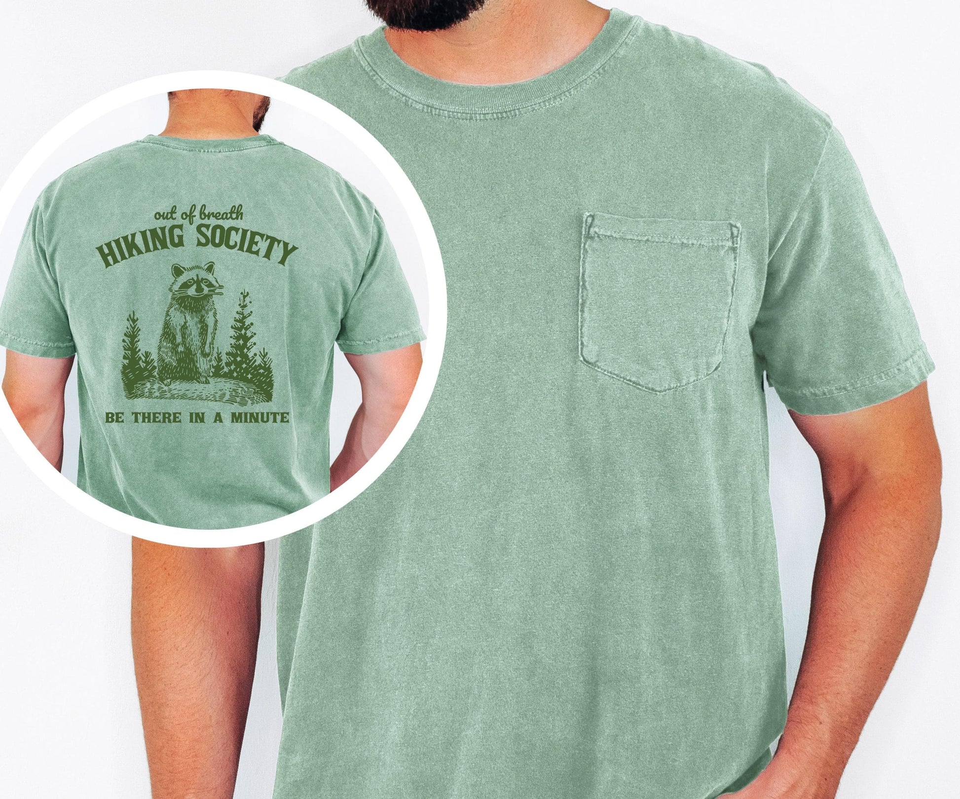 out of breath hiking society comfort colors pocket tee hiking shirt camping top outdoors nature tee mountain life funny adventure shirt