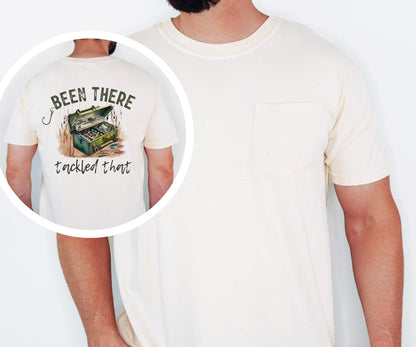 Fishing Shirt Been There Tackled That Comfort Colors Pocket Tee Fisherman Gift Tee