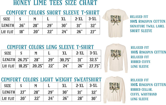 Mama Camo Bow Shirt, Ivory Cozy Tee (Relaxed Fit, Vintage Wash)