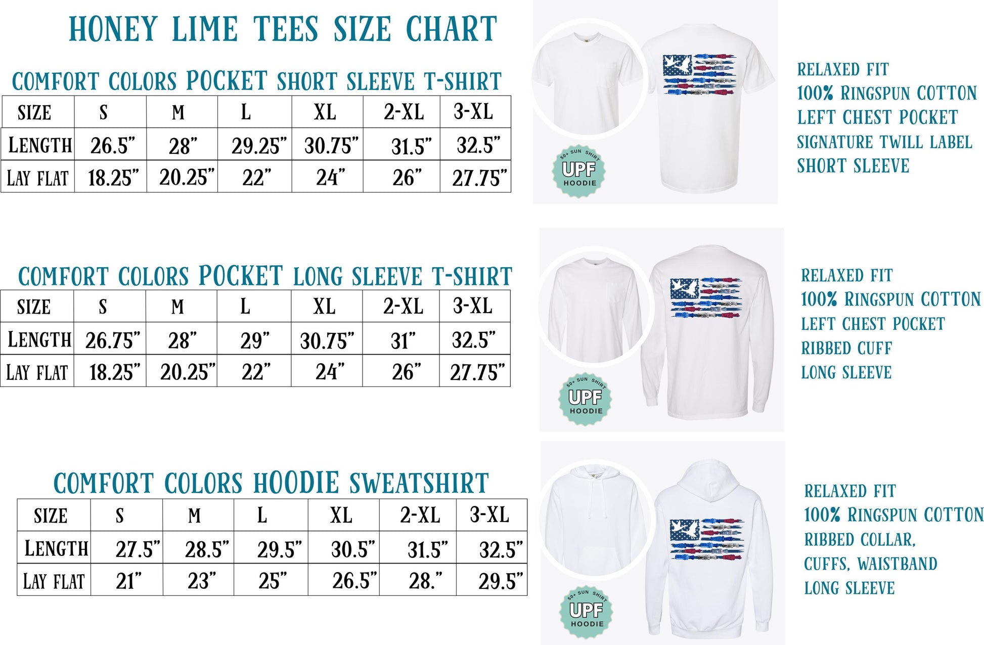 Fishing Flag Shirt Comfort Colors Pocket Tee Patriotic Long Sleeve or Hoodie