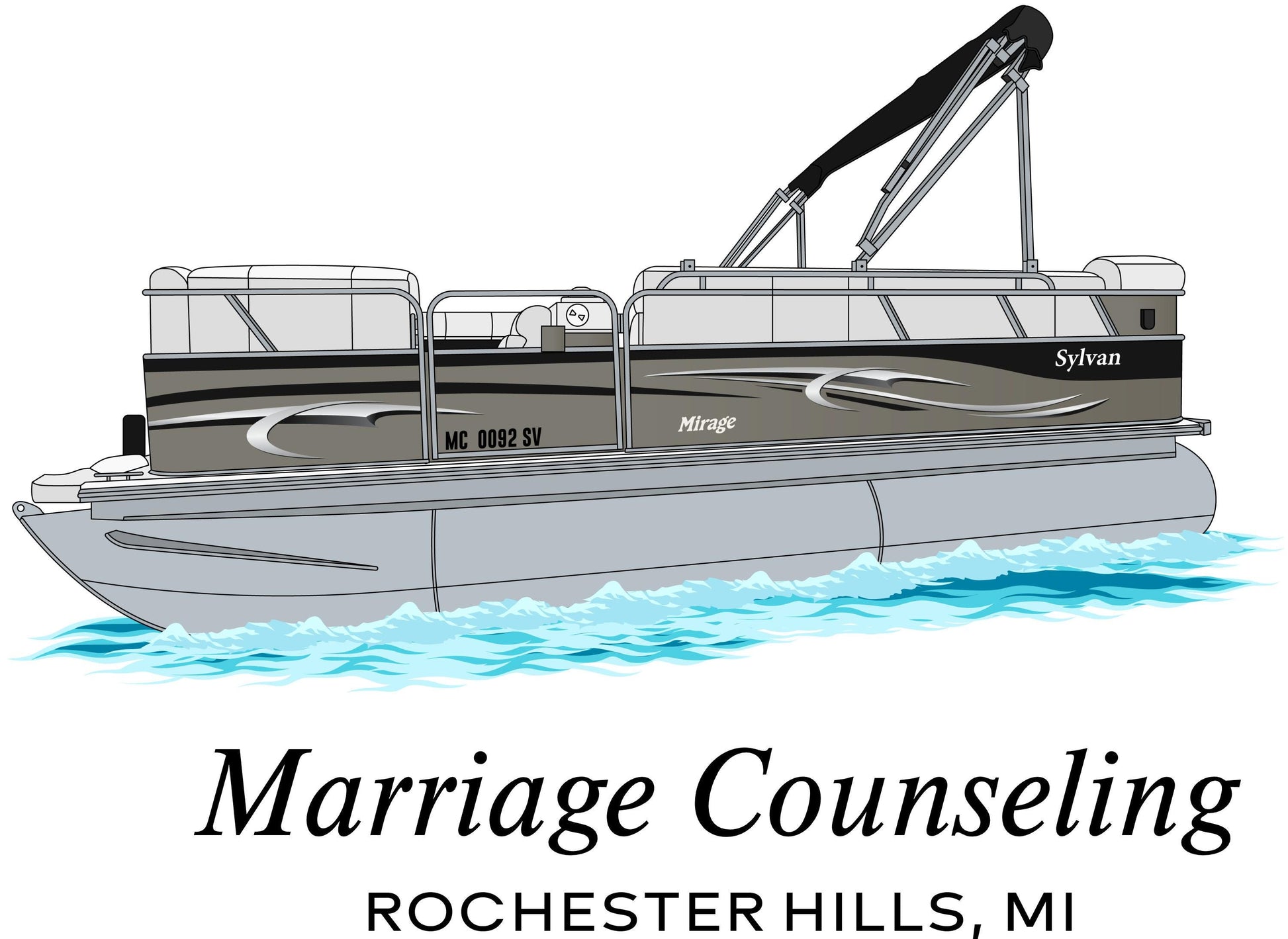Custom boat drawing line art personalized illustration boat artwork