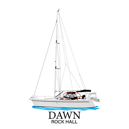 Custom Boat Design Add On Personalized Boat Illustration Digital Drawing Artwork for Shirt Orders Fishing Boat Yacht Pontoon Catamaran