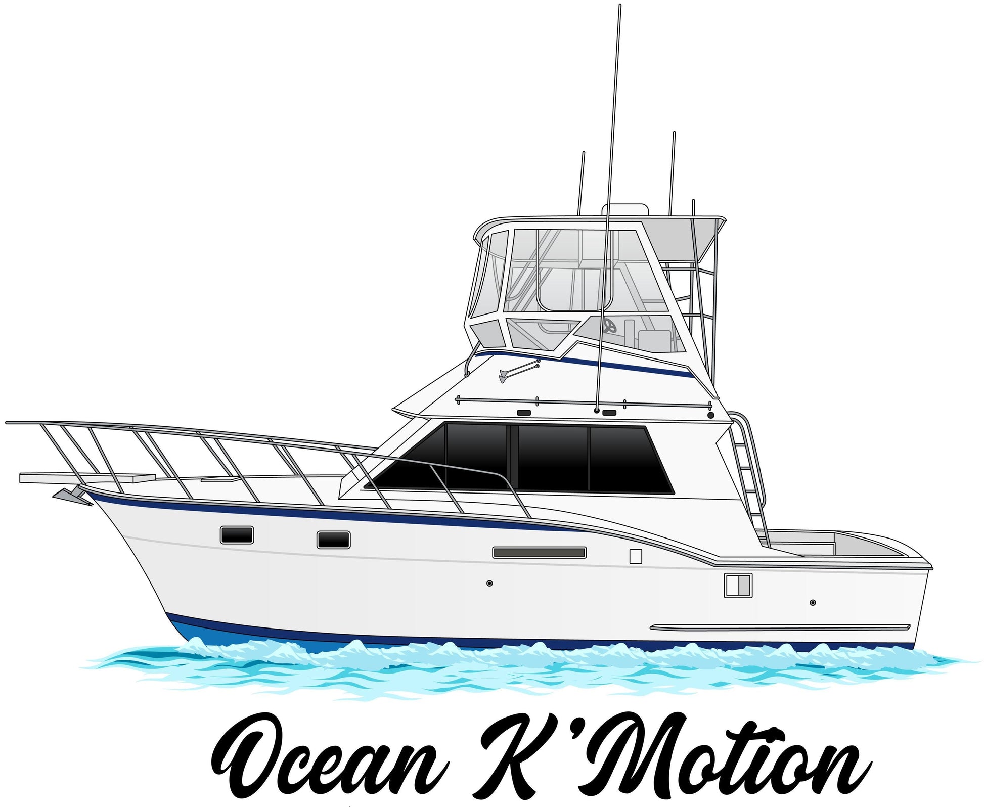 Custom Boat Drawing Artwork • Personalized Boat Illustration • Nautical Art Gift