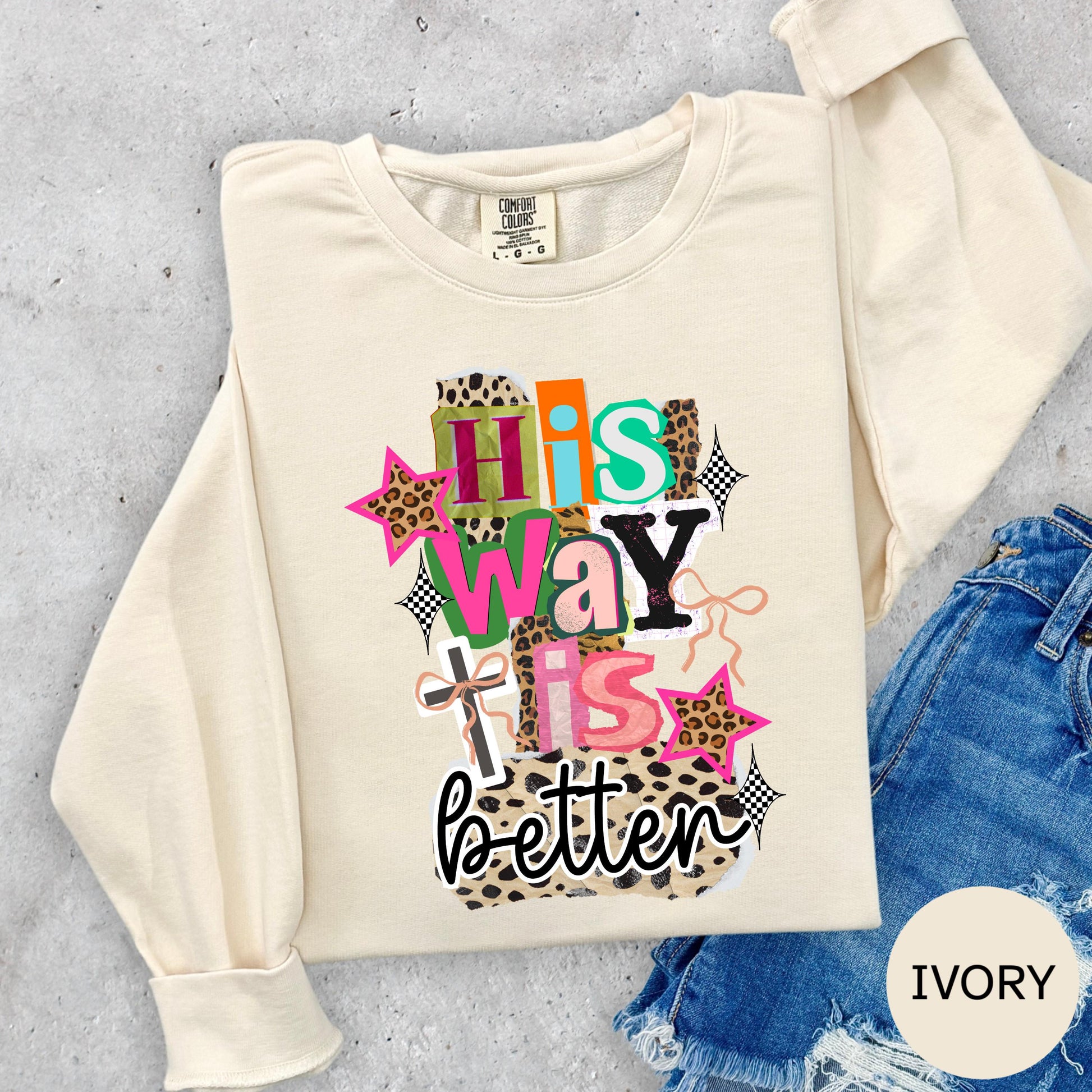 Christian Graphic Tee, "In The Waiting God Is Working" Comfort Colors Shirt