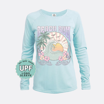 Beach Bum UPF 50 Sun Shirt: Boho Long Sleeve UV Protection