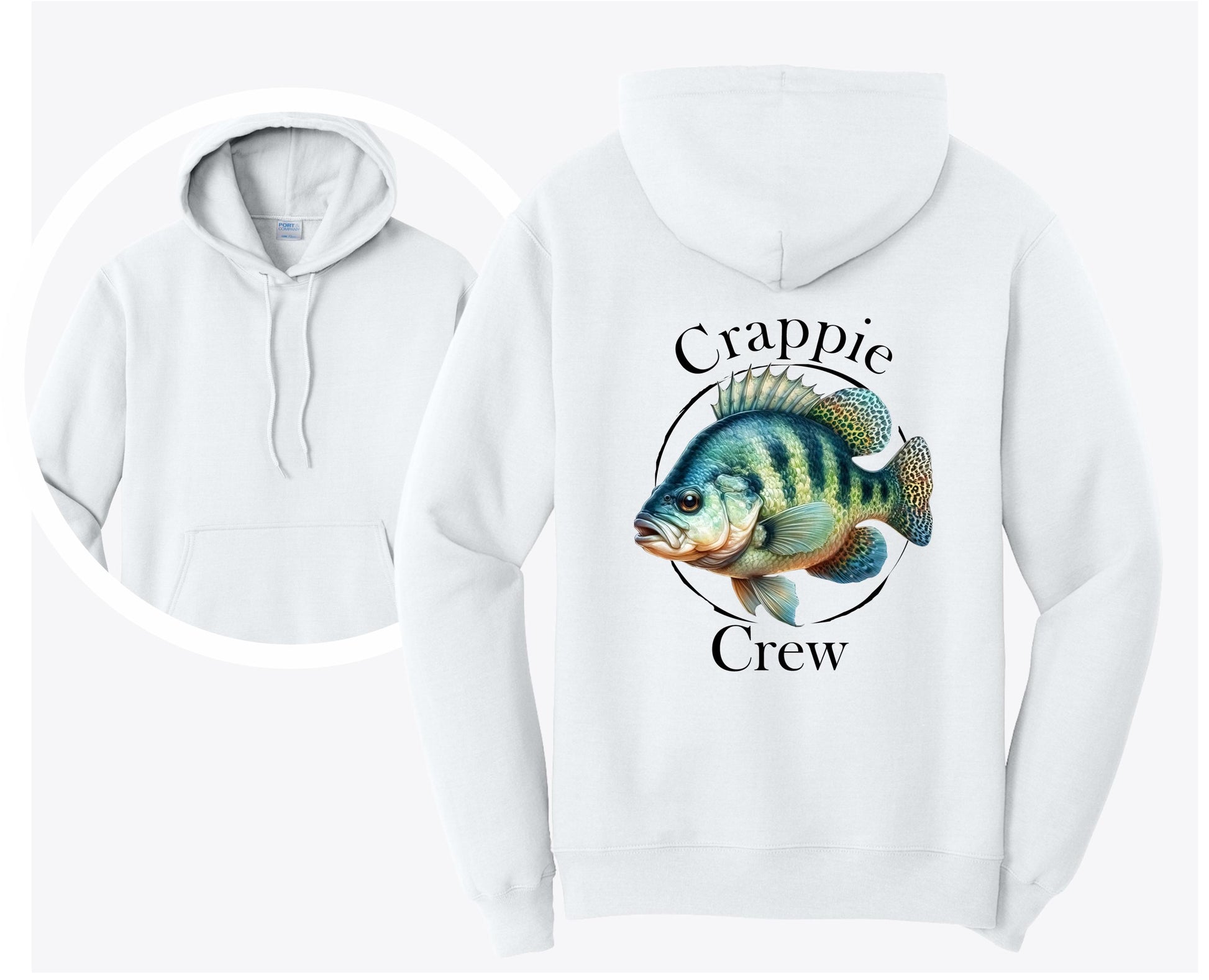 Crappie Crew Fishing Hoodie, Fishing Gift