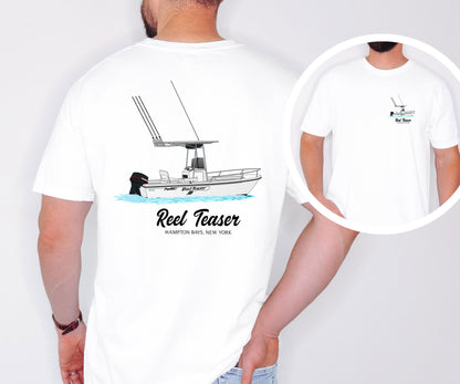Personalized Boat Shirt Add Your Boat Image Custom Boating Tee Boat Owner Gift Idea Marina Lake Life Shirt