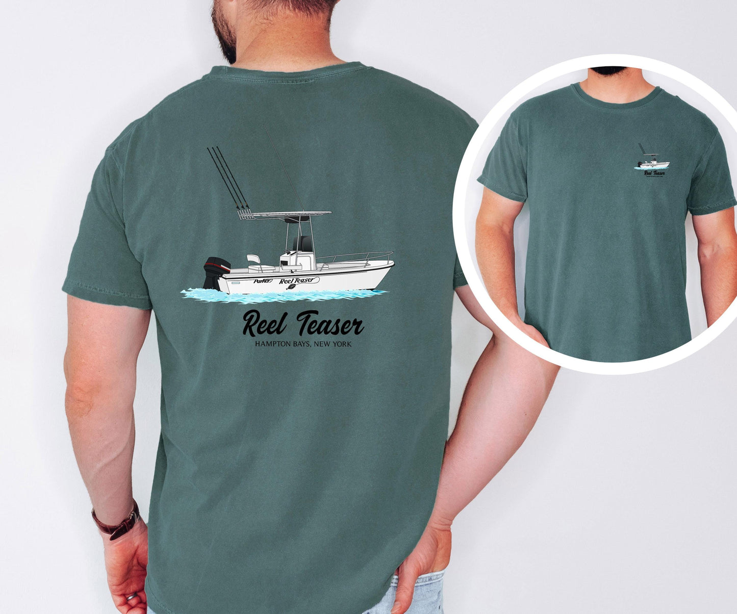 Personalized Boat Shirt Add Your Boat Image Custom Boating Tee Boat Owner Gift Idea Marina Lake Life Shirt