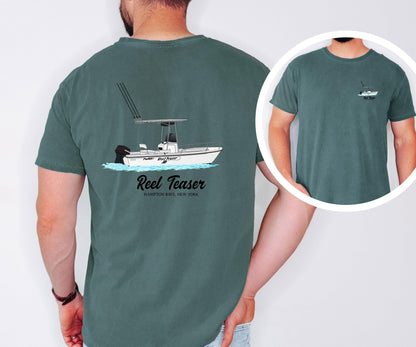 Personalized Boat Shirt Add Your Boat Image Custom Boating Tee Boat Owner Gift Idea Marina Lake Life Shirt