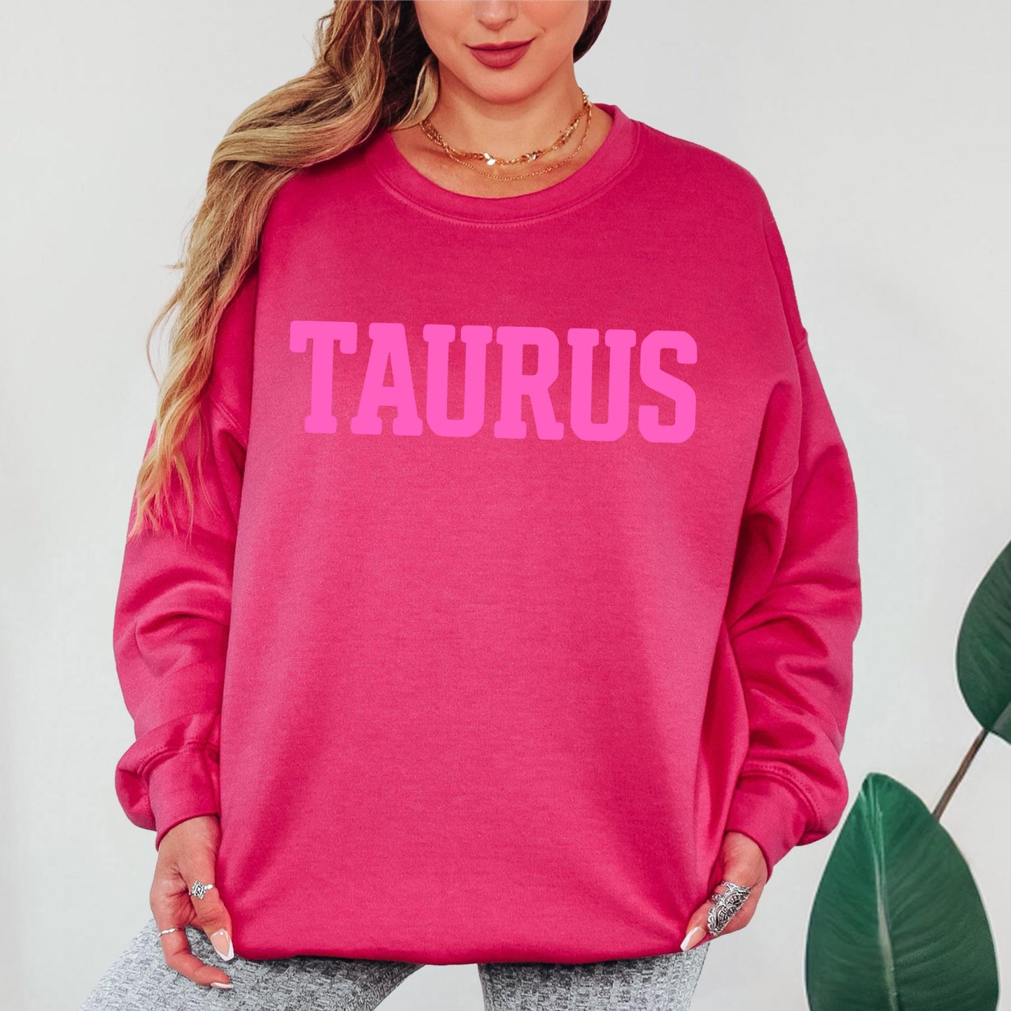 Taurus Puff Zodiac Puff Print Birthday Horoscope Sweatshirt