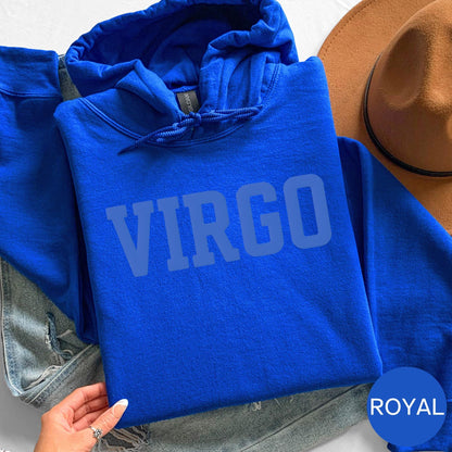VIRGO Zodiac Puff Print HOODIE Birthday Horoscope