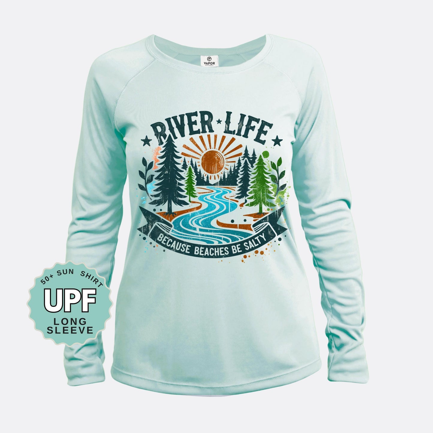 River Life UPF 50+ Sun Shirt: Long Sleeve Protection for Rafting & Tubing