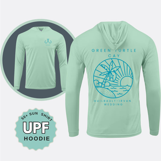 Custom UPF 50 long sleeve sun hoodie shirt moisture wicking quick dry breathable lightweight top UV protection with your logo Youth, Toddler
