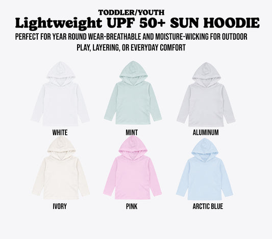 Daddys Fishing Buddy Hoodie Sun Shirt: UPF 50 Kids Long Sleeve Hoodie