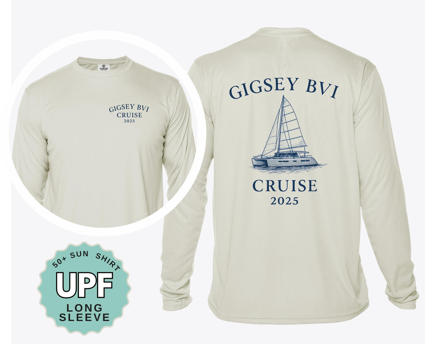 family matching upf 50 shirts long sleeve crew performance sun protection tops moisture wicking fabric adult youth toddler sizes