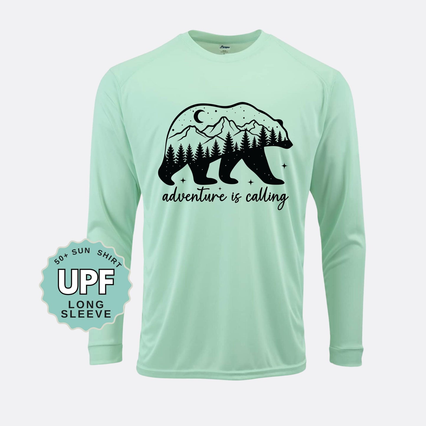 Bear Adventure Sunshirt: UPF 50+ Moisture Wicking Long Sleeve Tee