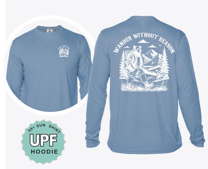 Wander Without Reason Bear Sunshirt: UPF 50+ Moisture Wicking Tee