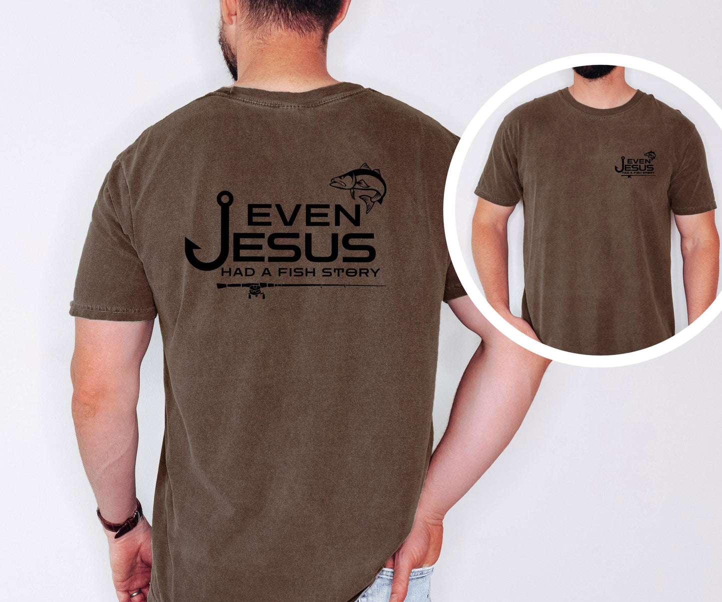 Christian Fishing T-shirt Even Jesus had a Fish Story Shirt