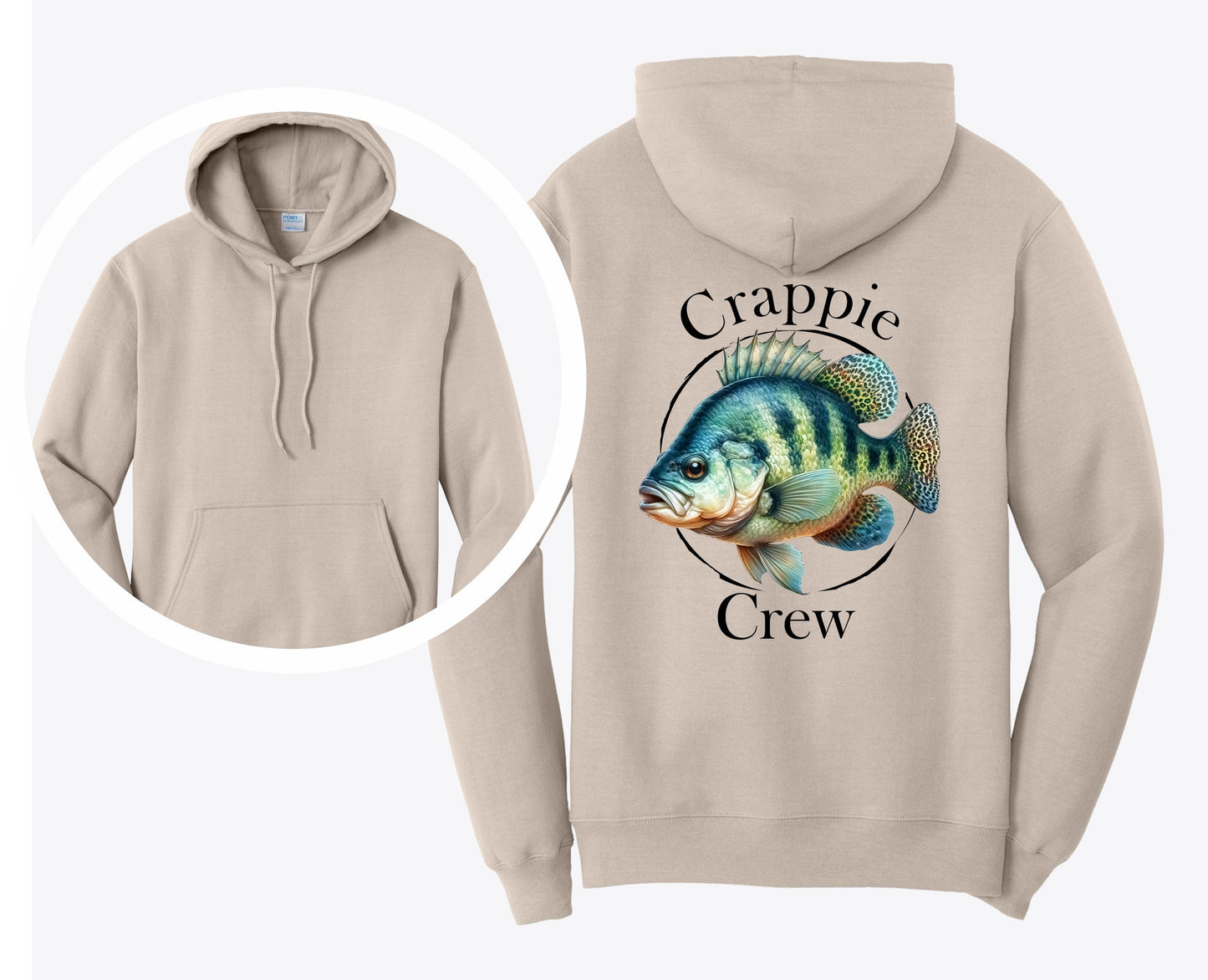 Crappie Crew Fishing Hoodie, Fishing Gift
