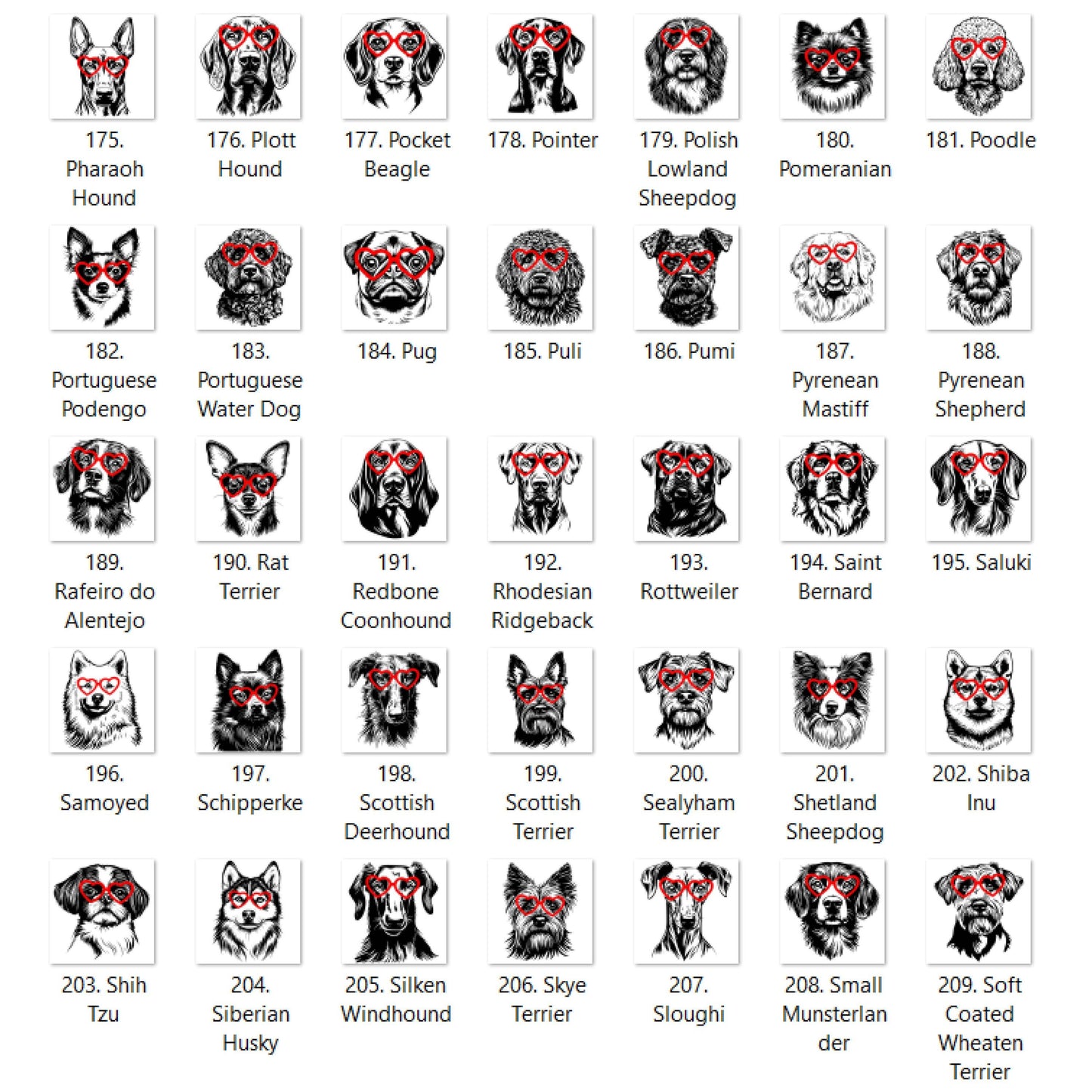 Valentine Dog Heart Glasses You Choose Graphic T-shirt or Sweatshirt