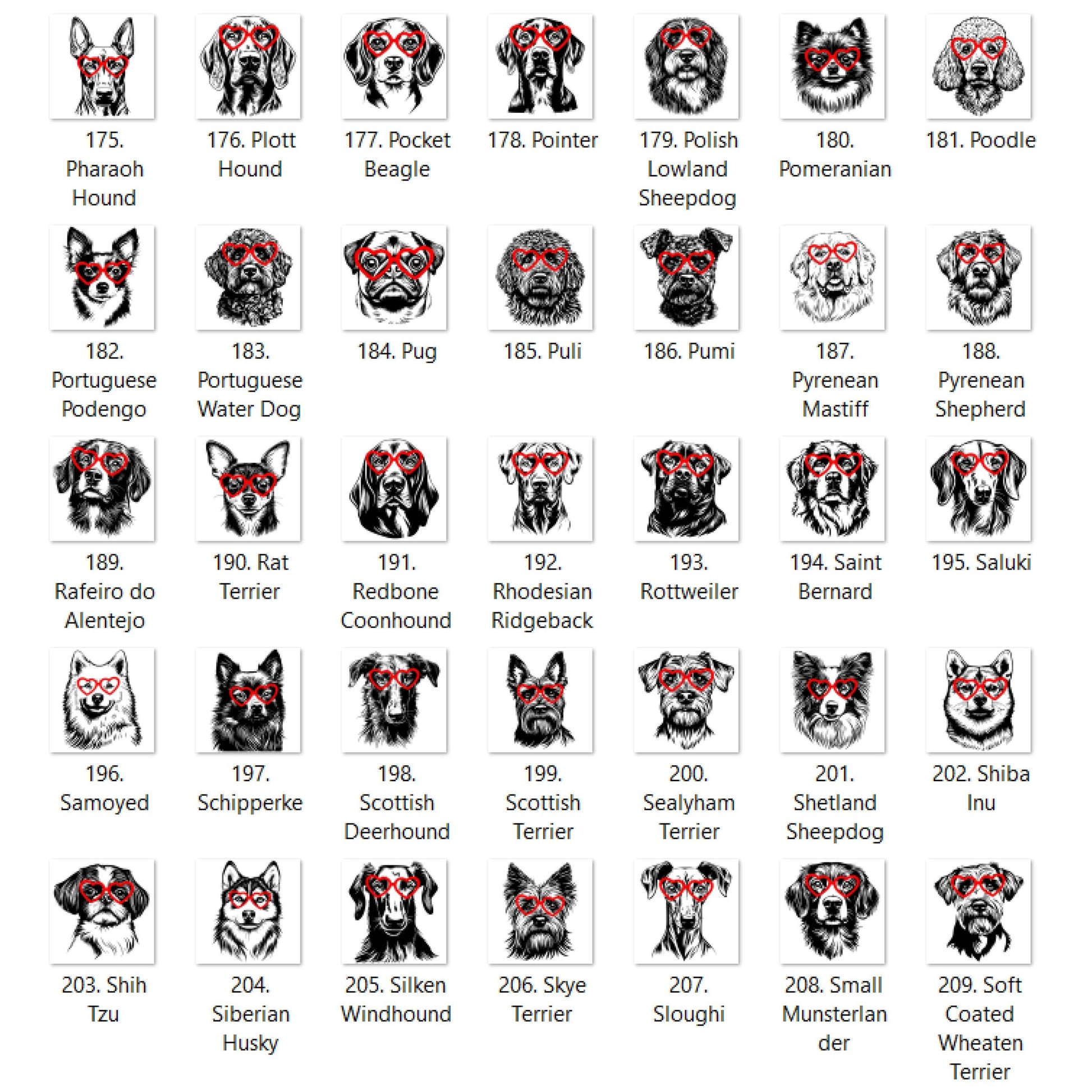 Valentine Dog Heart Glasses You Choose Graphic T-shirt or Sweatshirt