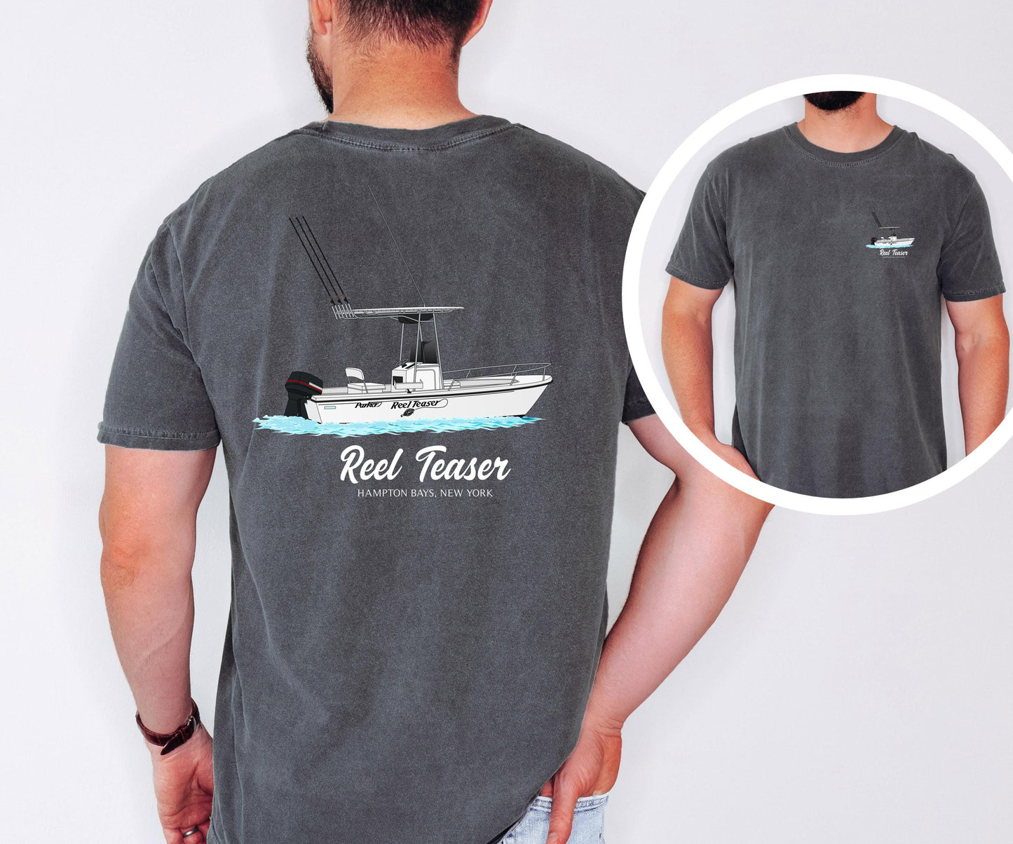 Personalized Boat Shirt Add Your Boat Image Custom Boating Tee Boat Owner Gift Idea Marina Lake Life Shirt