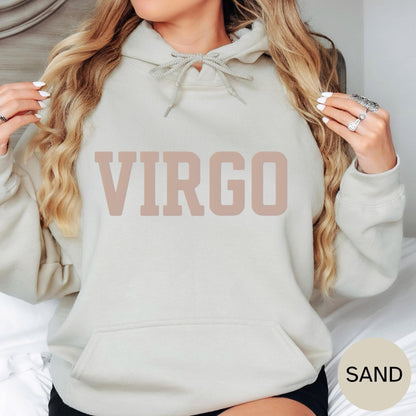 SAND Virgo Zodiac Puff Print Sweatshirt T-shirt Hoodie Birthday Astrology Top