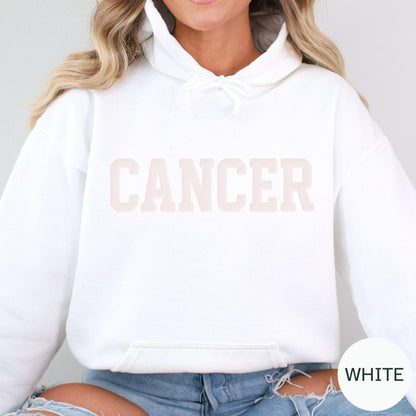 CANCER Zodiac Puff Print HOODIE Birthday Horoscope