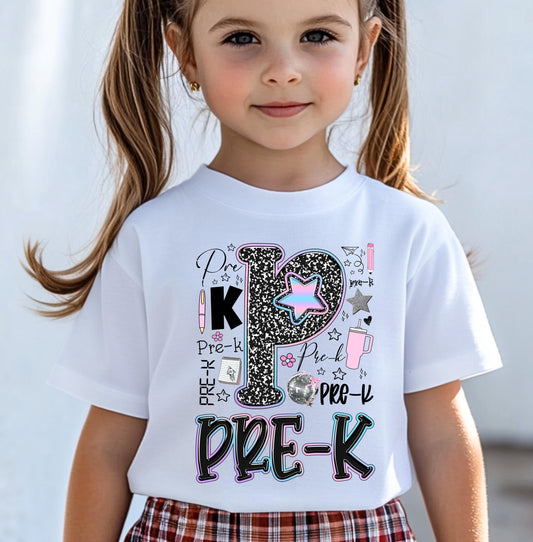 pre k shirt for girl cute back to school tee preschool shirt for daughter first day of school shirt girls school outfit youth tee