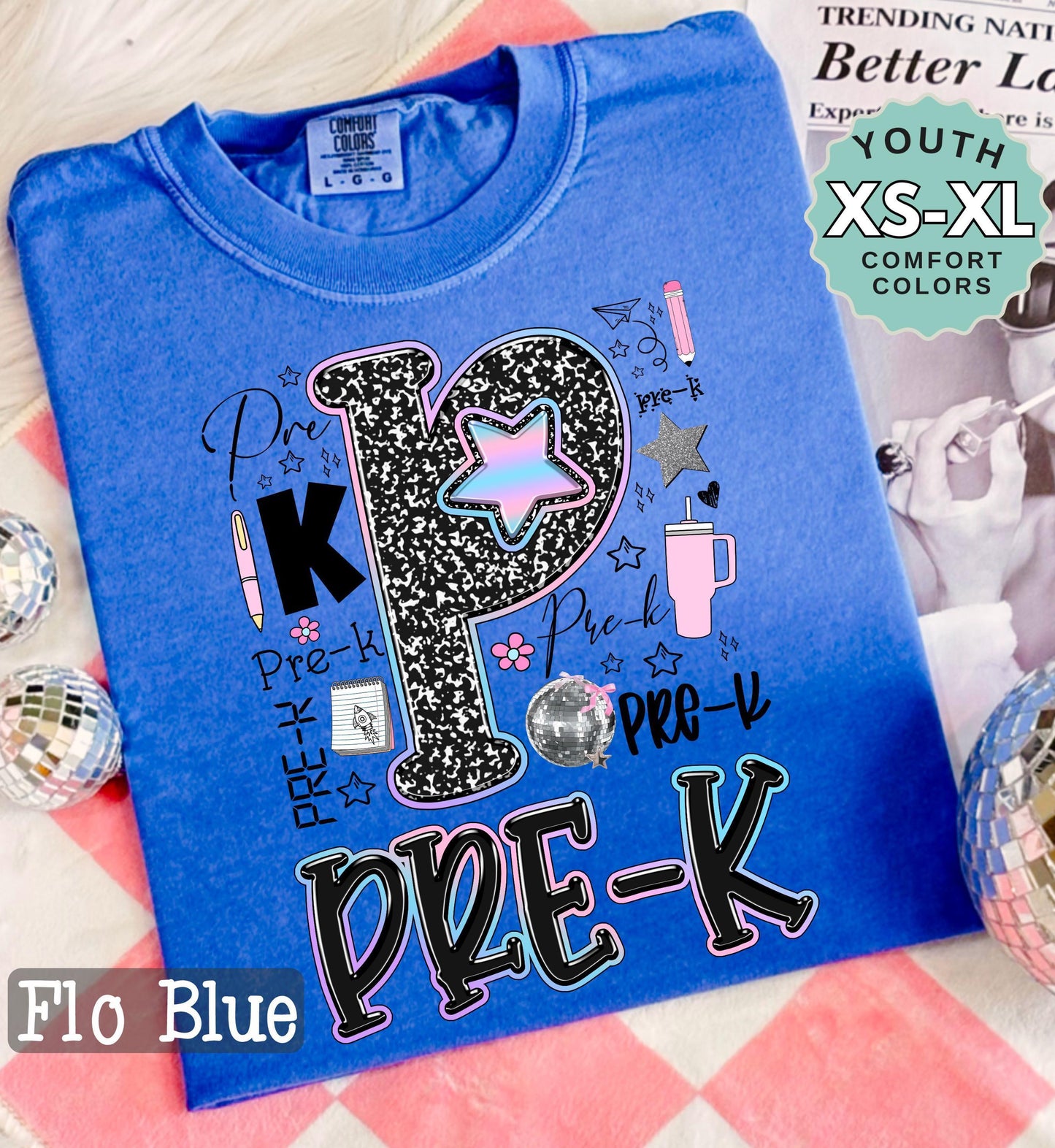 pre k shirt for girl cute back to school tee preschool shirt for daughter first day of school shirt girls school outfit youth tee